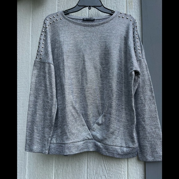 Silver Top with Stud Details - Picture 10 of 10